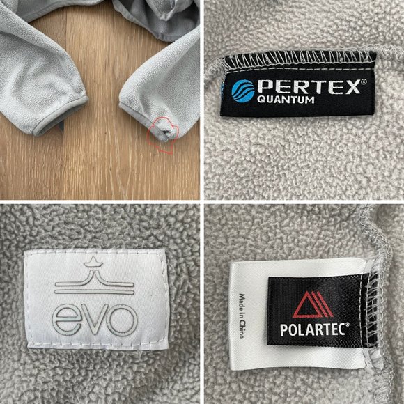 Evo Fleece Jacket Women Small Gray Ballard Polartec Pockets Mock Neck Midlayer - Picture 13 of 14